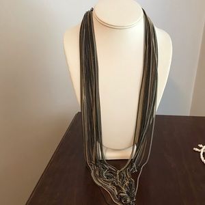 Long multi-strand necklace